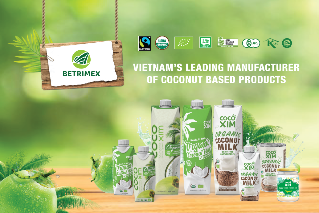 Fresh and pure coconut water from Ben Tre