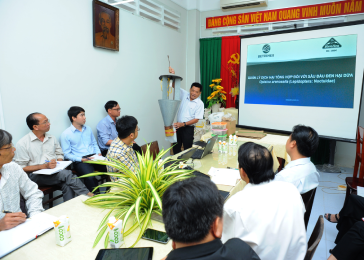 TS. Trần Tấn Việt - Giám đốc SRDC trình bày giải pháp bẫy đèn